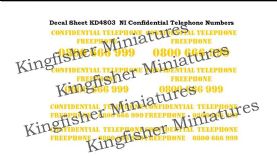 NI Confidential Phone Numbers - Yellow Type 2